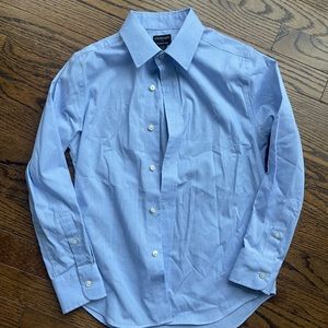 J. Crew Factory Thompson Blue Boys Button Down Dress Shirt size 10 like new!